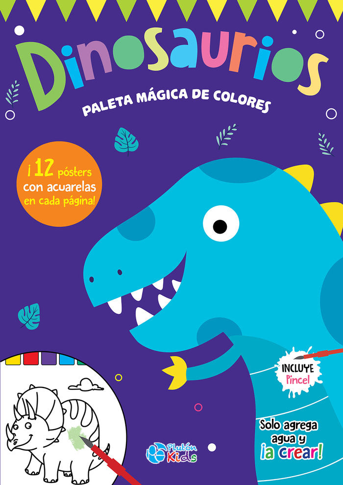 DINOSAURIOS: PALETA MÁGICA DE COLORES