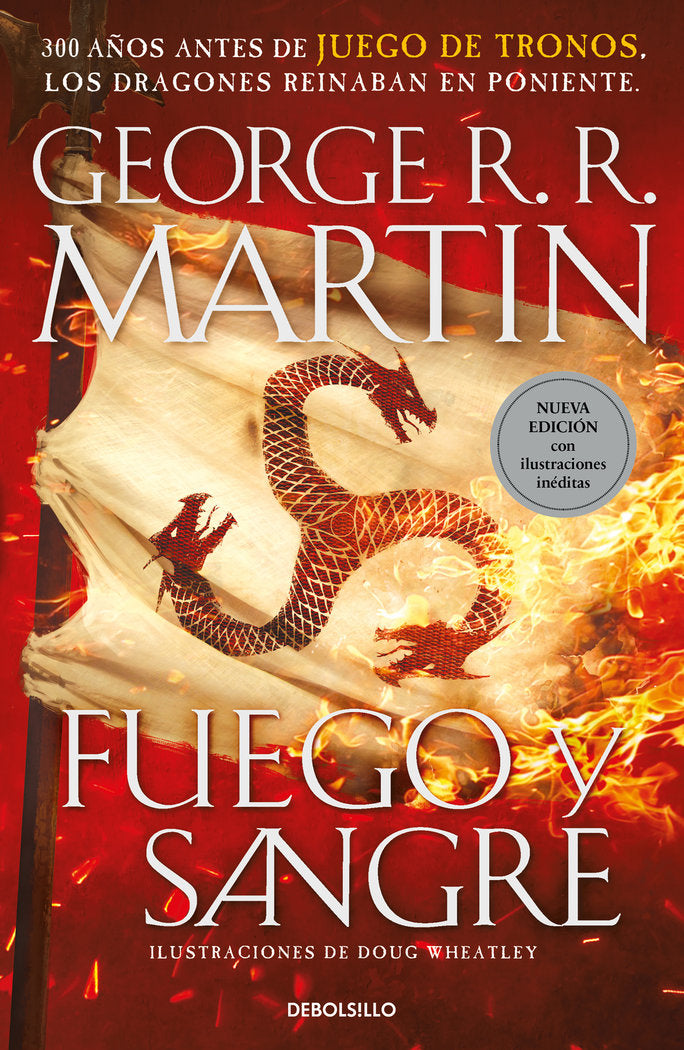 FUEGO Y SANGRE (CANCION DE HIELO Y FUEGO) PORTADA ROJA